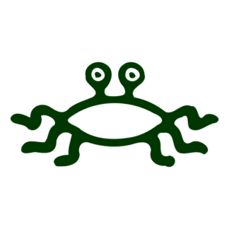 Flying Spaghetti Monster Decal (Dark Green)